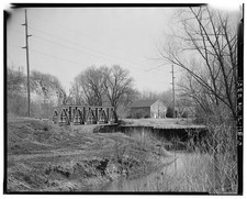 Photo:Pearl Pike County Illinois Hill Creek Bridge 1930s State Route 100 picture