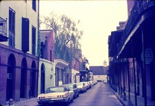 1968 Agfachrome 35mm Slide NEW ORLEANS STREET SCENE 1965 CHEVROLET IMPALA COUPE picture
