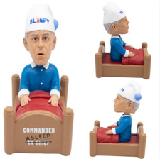 Joe Biden Commander Asleep Bobblehead Anti Biden Funny Figurine Gag Gift Doll picture