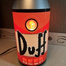 Vintage Simpsons Plug in Duff Beer Can Rotating Light Great Condition picture