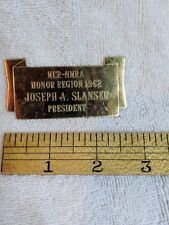 Vintage  NMRA HONOR REGION 1962 PRESIDENT Button RIBBON GOLD picture
