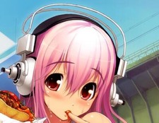 SoniAni Super Sonico Official Laminated Promo Poster P-4 +Tracking Number picture
