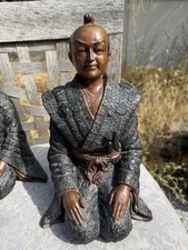 Antique Japanese 19th Century Bronze Samurai Figure of Shijo Kingo. picture