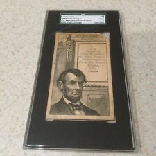 c.1885 H602 U.S. Presidents Trade Card - Abraham Lincoln SGC Poor 1 picture