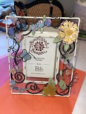 2003 Regal Art & Gift Decorative Picture Frame, 4x6 , 3D Flowers And Butterfly picture
