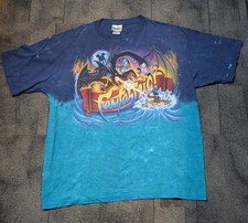 GRAIL Vintage Disney Fantasmic Villains MGM Studios Tie Dye T-shirt Size XL Y2K picture