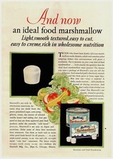 1928 Shotwell's Marshmallow Vintage Print Ad Rich In Wholesome Nutrition picture