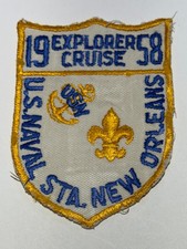 1958 New Orleans Area Council Sea   Explorer Cruise  Patch Boy Scout MX0 picture