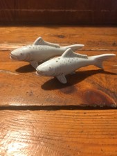 Vintage  Ceramic Fish Salt & Pepper Shakers  Japan picture