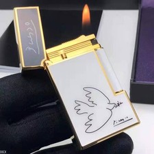 S.T. Dupont Ligne 2 Picasso Peace Dove Lighter Metal Cigarette Smoking Gift picture