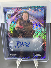 2026 Topps Chrome Star Wars Dominic Burgess Beef Debut Auto /77 #154 picture