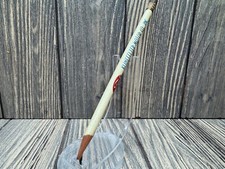 Vintage White Advertising Pencil With Vinette Motor Co. Inc. Logo & Metal Ferrul picture
