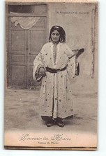 Morocco Postcard Femme du Maroc Vintage Ethnic Traditional Costume Grimaud Old picture