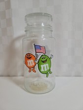 M&M candy Jar 1983 M&M’s XXIII LA Olympic Collectible Glass Candy Jar Mars Vtg picture