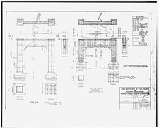 Mandan North Dakota Northern Pacific Railroad Overhead Bridge Plan 1900s picture