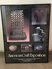 American Craft Exposition Vintage Poster September 1992 Evanston Illinois Rare picture