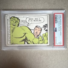Hulk - 1966 Donruss Marvel Super Heroes #48 PSA 5 picture