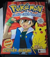 1999 Topps Pokemon Merlin Stickers Collection New Vintage English Album + Poster picture