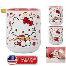 Sanrio Hello Kitty Cinnamon Apples Asian Ceramic Tea Cup | Traditional Japane... picture