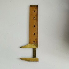 Vintage STANLEY No. 136 1/2 Boxwood & Brass 5