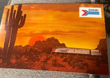 Amtrak Vintage Postcard Desert Southwest Saguaro Cactus Arizona picture