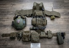 Wendy Fast Helmet IIIA Level IV Plate Battle Belt SOG Seal XR Tanto Bayonette  picture