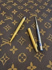 Vintage Montblanc S-Line 2947 Gold Tone Ballpoint Pen Germany Working picture