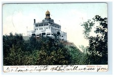 1906 Summit House Mt. Tom Holyoke, MA Postcard Polychrome View picture