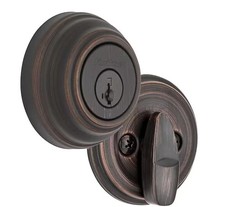 Kwikset Venetian Bronze Single Cylinder Deadbolt featuring SmartKey Security picture