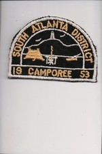 1953 South Atlanta District Camporee patch picture