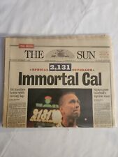 1995 September 7 The Sun Immortal Cal Ripkin Baseball Iron Orioles 2131  (MH50) picture