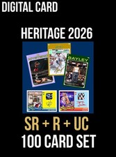 [DlGITAL CARD] TOPPS WWE SLAM HERITAGE SR+R+UC 100 CARD SET 2026 SERIES 1 picture