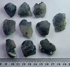 Blue Riebeckite included Quartz Crystal With Nice Formation(10 Pcs)#130g picture