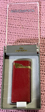 VINTAGE IM CORONA Electronic Butane Lighter - Red & Gold - NIB Never Fired/Lit picture