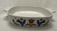 Vintage Corning Ware 8 x 8 x 1 3/4 Country Festival Casserole Dish picture