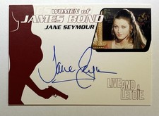 2003 WOMEN OF JAMES BOND AUTO JANE SEYMOUR CARD WA14 AUTOGRAPH LIVE AND LET DIE picture