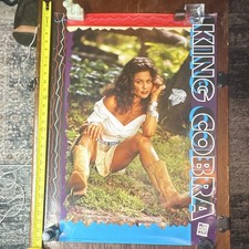 🔥Vintage 1996 King Cobra Beer Promo Poster 20x28 Anheuser Busch Pinup SB96-91 picture