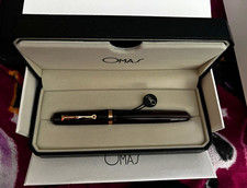 OMAS Studio Palissandro Fountain Pen Rose Gold Trim Fine (F) Nib w/ Box picture
