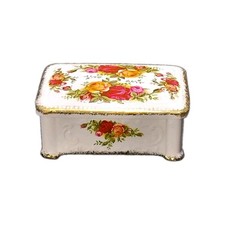 Vintage c.1962-1973 Royal Albert Old Country Roses Bone China Trinket/Jewel Box picture