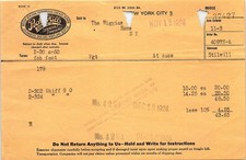 1924 Peck & Hills Furniture Co. NYC Invoice Billhead picture
