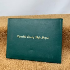 VTG 1976 Churchill County High School Diploma Bicentennial w/ Cover Look picture