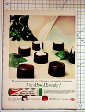 1959 Mars Mint Marsettes Candy Vintage Magazine Ad 10¢ Original Ephemera picture