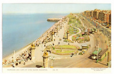1962 PC: Panoramic View of Promenade & Cliffs at Gynn Square, Blackpool, England picture