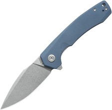 Kubey Calyce Linerlock Blue SW Folding Pocket Knife 3.5in Blade 14C28N Steel EDC picture
