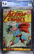 ๐บ๐ธ Action Comics #438 CGC 9.8 OWW DC 1974 Nick Cardy Lois Lane Monster Cover picture