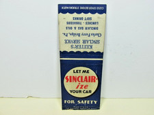 Sinclair-ize Sinclair Service Station Clarks Ferry Bridge Pa Matchbook Cover Ad picture