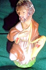 Antique Vintage Chalk ware Nativity Figure - JOSEPH - Italy picture