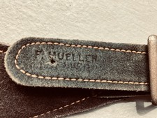 Quality Western Ranch CHAPS Heavy Roughout suede Rare by BY F. MUELLER Old Pair picture