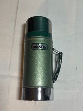 Vintage Aladdin Stanley Thermos 24oz Wide Mouth Green Model A-1350B Vacuum Bottl picture