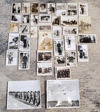 Vintage WWII Military Photo Lot 39 Snapshots Airborne Paratrooper Army Navy Sail picture